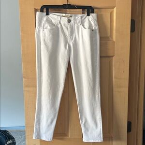 Democracy Women's Cropped White Jeans